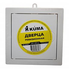 Фото Дверца ревизионная Kuma, 100х100 мм, белый, пластик 