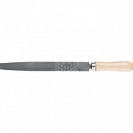 Напильник Сибртех, плоский, 250 мм, деревянная рукоятка 