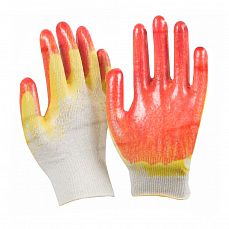 Перчатки 2-й Латекс Люкс Аленка (оранжевый с желтым) в инд. упаковке (10/200) 