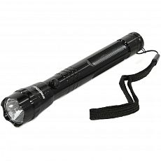 Фото Фонарь светодиодный алюминиевый Smartbuy, 2*AA, 1 LED, 30 Лм, чёрный
