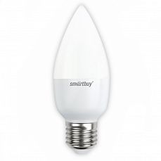 Лампа светодиодная "свеча" С37 Е27 9,5Вт 3000К Smartbuy (1/10/100) SBL-C37-9_5-30K-E27