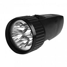 Фото Аккумуляторный светодиодный фонарь Smartbuy, 0,8 Вт, 5 LED, 30 м, 40 Лм, 12ч, IPx3, черный 