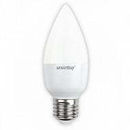 Лампа светодиодная Smartbuy, свеча, С37, Е27, 9,5 Вт, 3000К 