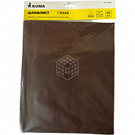 Шлифлист KUMA, 230х280 мм, на бумажной основе, влагостойкий, P120, 10 шт, 75692 