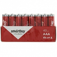 Батарейка алкалиновая Smartbuy AAA LR03/40 bulk, 40 шт