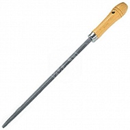 Напильник Сибртех, трёхгранный, деревянная ручка, 300 мм