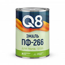 FORMULA Q8 Эмаль ПФ 266  красно-коричневая 0,9 кг (1/14)