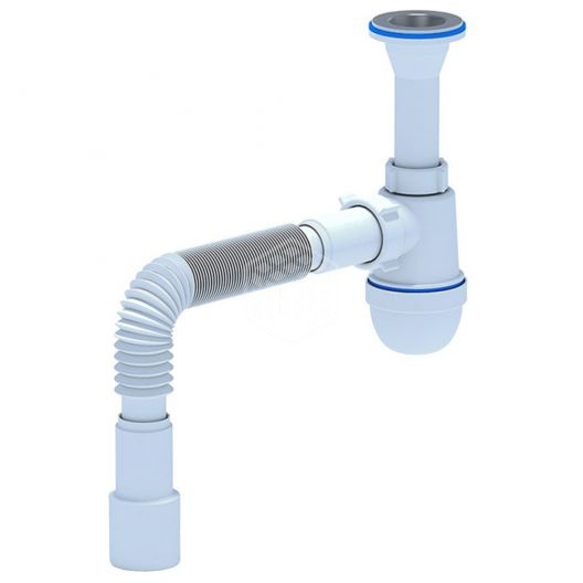 Сифон Ани 1 1/2\"х40 с гиб.трубой 40х40/50 Ани пласт(1/30)C0515 ...