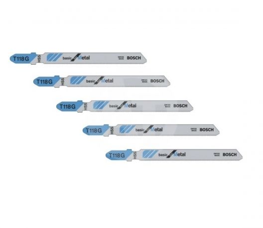 <b>Полотно пильное Bosch</b> T 118 G по металлу (5 шт) для лобзика ...