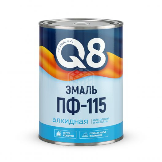 FORMULA Q8 Эмаль ПФ 115  оранжевая 0,9 кг (1/14), Повреждена упаковка