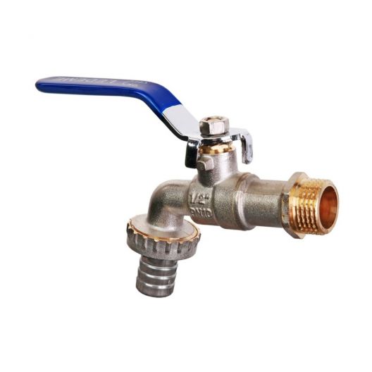 Кран водоразборный Ledeme L231-1/2M, 1/2 со штуцером, ручка, 00064633 ...