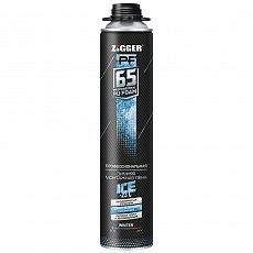 Пена монтажная ZIGGER PF ICE -23 проф. зимняя выход до 65 л, 850 мл. 920 гр. (12)_Z