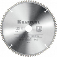 Пильный диск Kraftool Multi Material, по алюминию, 260х30 мм, 100Т, 36953-260-30 