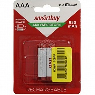 Аккумулятор SmartBuy NiMH, AAА, 950 мА/ч., 1,2 В, блистер, 2 шт