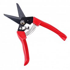 Секатор с прямыми лезвиями, нержавеющая сталь, пластик. рукоятки, 180 мм DERZHI 258112