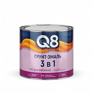 Грунт-эмаль по ржавчине Formula Q8, 3 в 1, серая, 1,9 кг