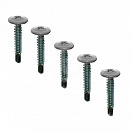 Саморез 4,2х25 мм, прессшайба, острый, RAL 9002 светло-серый, 500 шт