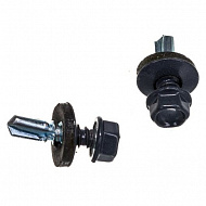 Саморез кровельный FF, 7024 графитовый серый, 4,8х35 мм, 250 шт