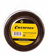 Леска для триммеров CHAMPION Nylplus Square 2,4мм* 74м (квадрат) (1/10) C5066