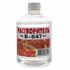 Растворитель 647 Вершина 0,5 л (1/20)