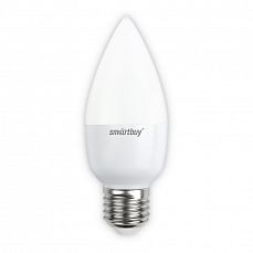 Лампа  светодиодная "свеча" С37 Е27  7Вт 6000К Smartbuy (1/10/50) SBL-C37-07-60K-E27