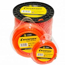 Леска для триммеров CHAMPION Twisted Square 4,8мм*65м (витой квадрат)+нож (1/8) C7033