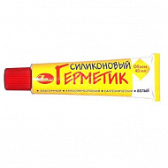 Герметик силиконовый белый 40 мл. (1/20) НБХ