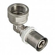 Угольник пресс Valtec, 20х1/2", с переходом на внутреннюю резьбу