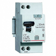 Автоматический выключатель Legrand RX3 АВДТ 30мА 32А 1П+Н AC 