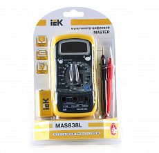Мультиметр цифровой Master MAS838L IEK (1/40) TMD-3L-838