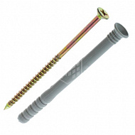 WM Дюбель гвоздь (потай) SM 6х40 мм, с шурупом, 200 шт 