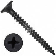 Саморез частый шаг, 4,2х90 мм, чёрный фосфат, 150 шт  