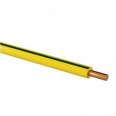 Провод установочный (ПуВнг(А)-LS )  6 мм.кв ГОСТ желто-зеленый <100 м> _Z
