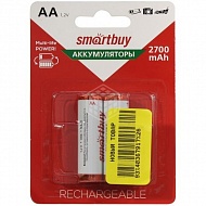 Аккумулятор SmartBuy NiMH, AА, 2700 мА/ч., 1,2 В, блистер, 2 шт