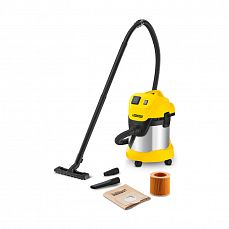 Пылесос KARCHER WD3 Premium 1000Вт/бак17л/шланг2м/выдув/сухая влажная уборка/ПОДАРОК_D