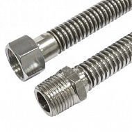 Гибкая подводка для газа VALFEX, сильфонная, 1/2", гайка-штуцер, 1 м, 00000024099