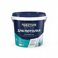 Краска Престиж ВД-АК 212 (W1), для потолка, супербелая, 1,4 кг 