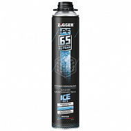 Пена монтажная ZIGGER PF ICE -23 проф. зимняя выход до 65 л, 850 мл, 920 гр.