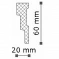 Фото Молдинг М2 (60 х 20) nmc 2 м. подходит под натяжной потолок <66 шт>_Z #1