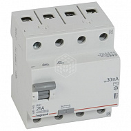 Выключатель дифференциального тока Legrand RX3, 30мА, 25А, 4П, AC, 402062