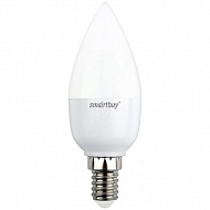 Лампа светодиодная Smartbuy, свеча, C37, Е14, 5 Вт, 4000К