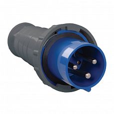 Вилка 2Р+Е 63А IP54 033 IEK (1/10) PSR01-063-3