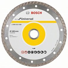 Диск алмазный Bosch ECO Universal Turbo 180х22.23 мм (1/1)