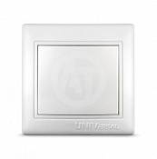Выключатель одноклавишный UNIVersal Севиль С0021, с/у, 220 В, 10 А