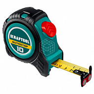 Рулетка KRAFTOOL AutoStop, с автостопом, 10 м, 25 мм, 3412-10-25 
