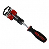 Отвертка крестовая Derzhi PH 1х100, Anti-Slip, с обрезиненной рукояткой