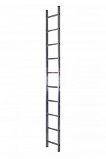 Лестница алюминиевая Stairs 1x10, односекционная, универсальная, 2,8 м, AL110
