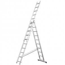 Лестница "Stairs" 3x10 ступ. алюм. трехсекционная универсальная (2,81м) (1/1) AL310