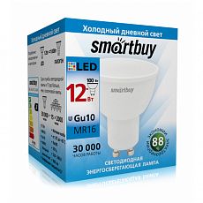 Светодиодная (LED) Лампа Smartbuy-Gu10-12W/6000 SBL-GU10-12-60K (1/100)_Z