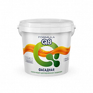 Краска фасадная Formula Q8, белоснежная 1,4 кг